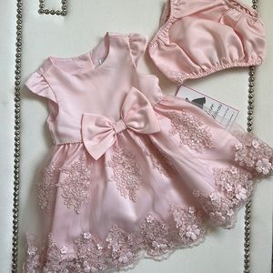 Rare Editions Pink Easter sequined dress